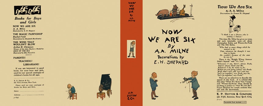 Item #5768 Now We Are Six. A. A. Milne, E. H. Shepard