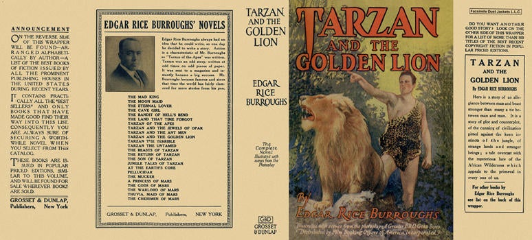 Item #5788 Tarzan and the Golden Lion. Edgar Rice Burroughs