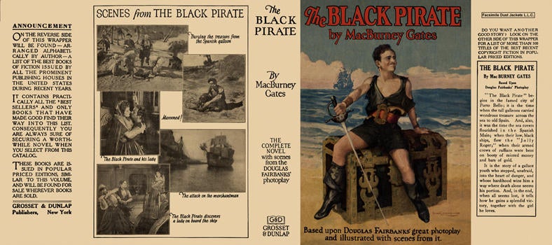 Item #5796 Black Pirate, The. MacBurney Gates.