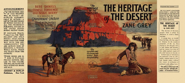 Item #5798 Heritage of the Desert, The. Zane Grey