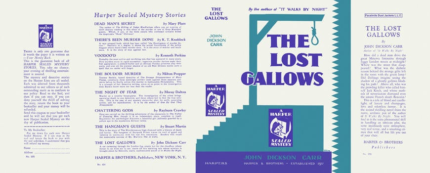 Item #580 Lost Gallows, The. John Dickson Carr