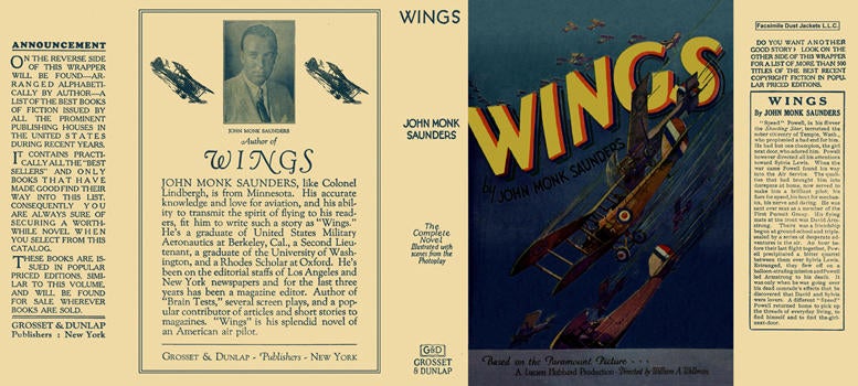 Item #5820 Wings. John Monk Saunders.