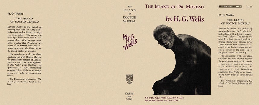 Item #5832 Island of Dr. Moreau, The (photoplay title "Island of Lost Souls"). H. G. Wells.