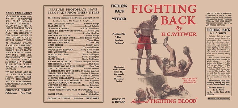 Item #58592 Fighting Back. H. C. Witwer