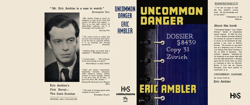 Item #5861 Uncommon Danger. Eric Ambler.