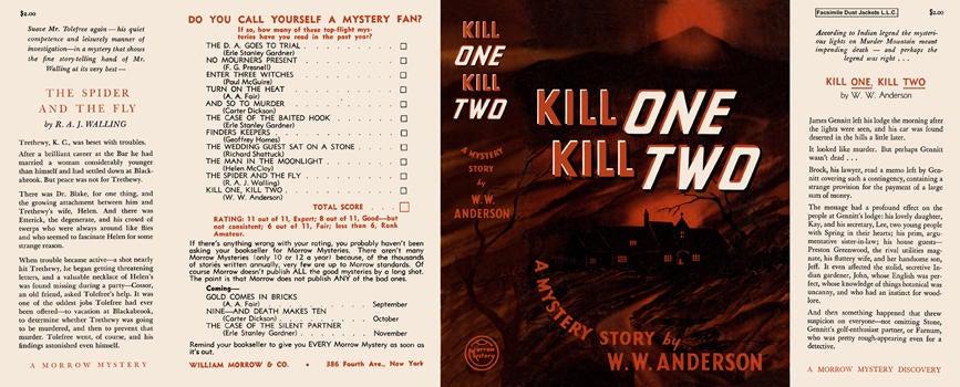 Item #5864 Kill One, Kill Two. W. W. Anderson