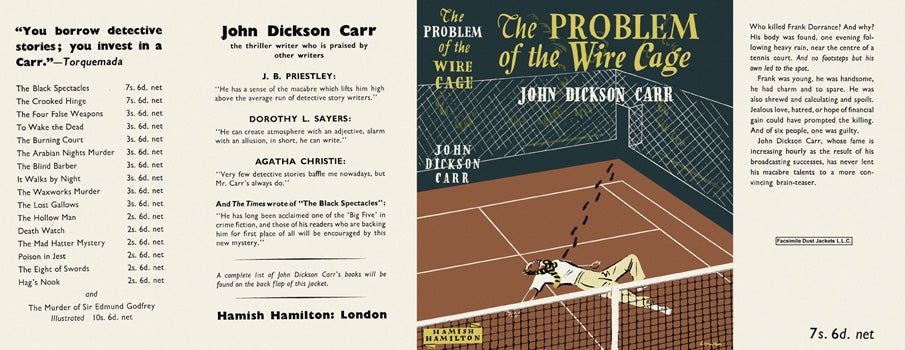 Item #587 Problem of the Wire Cage, The. John Dickson Carr