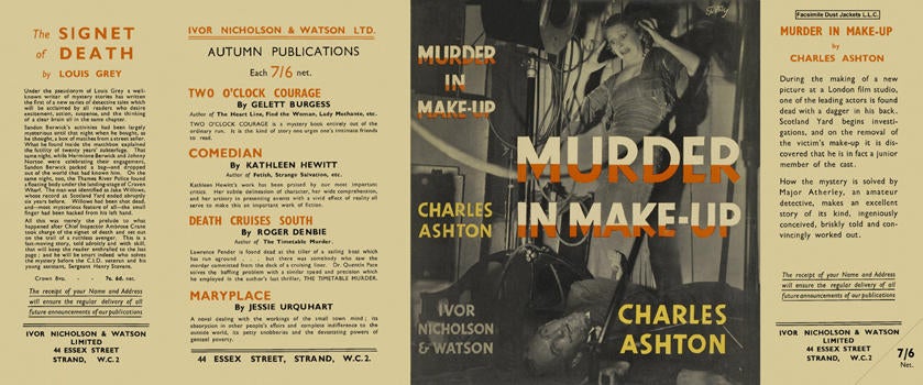 Item #5873 Murder in Make-Up. Charles Ashton