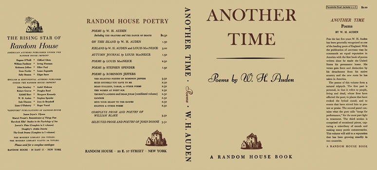 Item #5874 Another Time: Poems by W. H. Auden. W. H. Auden