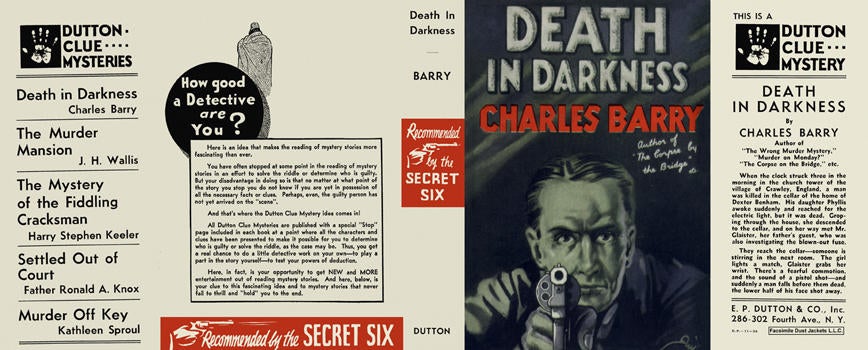 Item #5879 Death in Darkness. Charles Barry