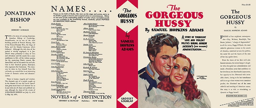 Item #58916 Gorgeous Hussy, The. Samuel Hopkins Adams