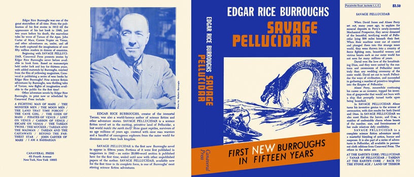 Item #5912 Savage Pellucidar. Edgar Rice Burroughs