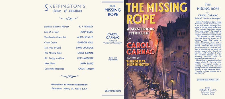 Item #5926 Missing Rope, The. Carol Carnac