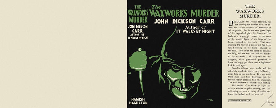 Item #593 Waxworks Murder, The. John Dickson Carr