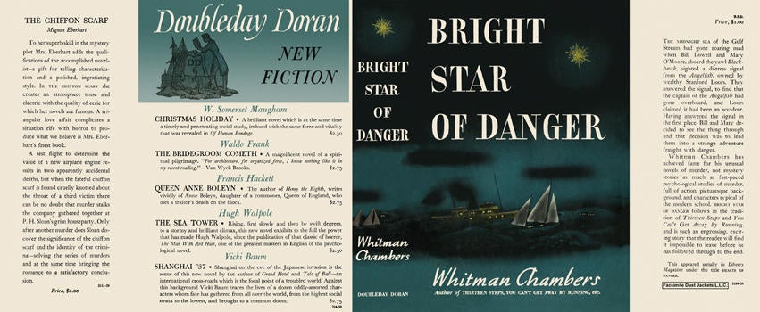 Item #5934 Bright Star of Danger. Whitman Chambers