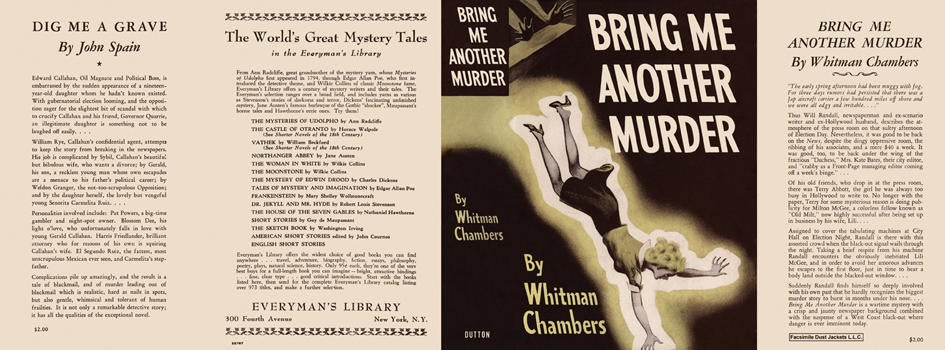 Item #5935 Bring Me Another Murder. Whitman Chambers