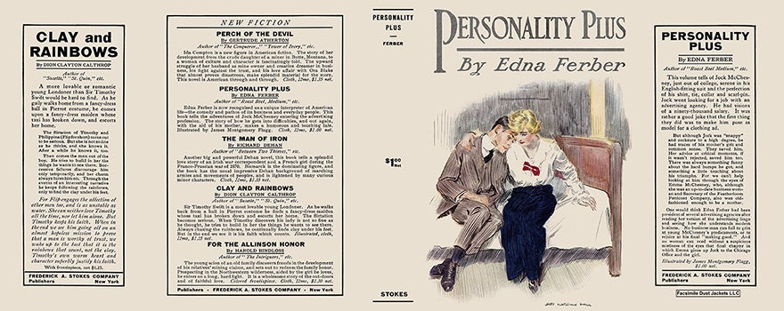 Item #59377 Personality Plus. Edna Ferber.