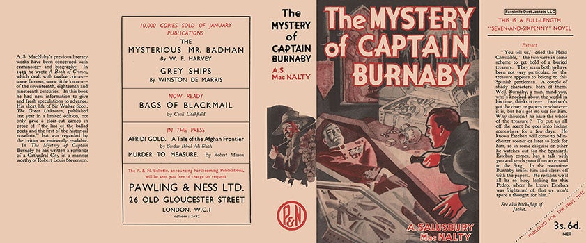Item #59379 Mystery of Captain Burnaby, The. A. Salusbury MacNalty.