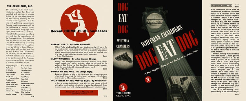 Item #5938 Dog Eat Dog. Whitman Chambers.