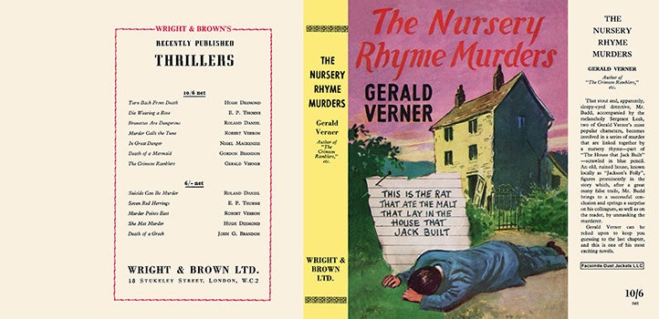 Item #59384 Nursery Rhyme Murders, The. Gerald Verner