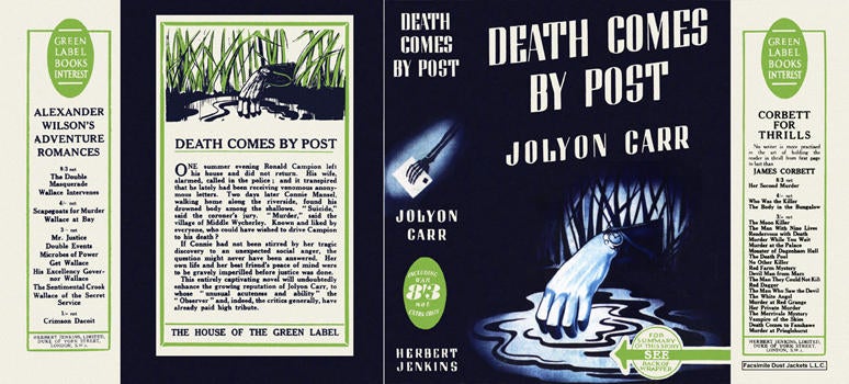 Item #594 Death Comes by Post. Jolyon Carr