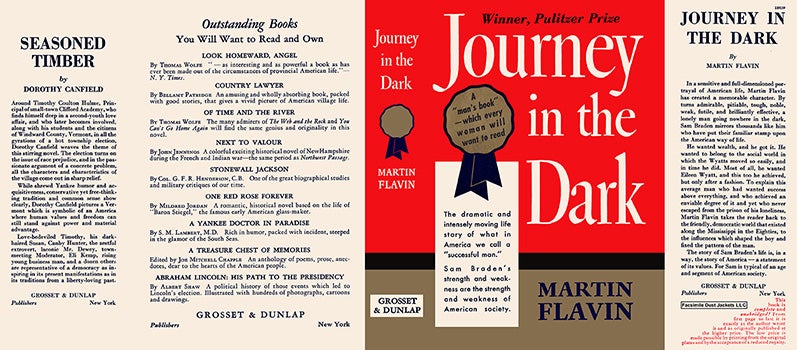 Item #59686 Journey in the Dark. Martin Flavin.