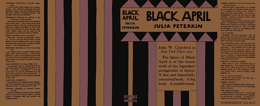 Item #59691 Black April. Julia Peterkin