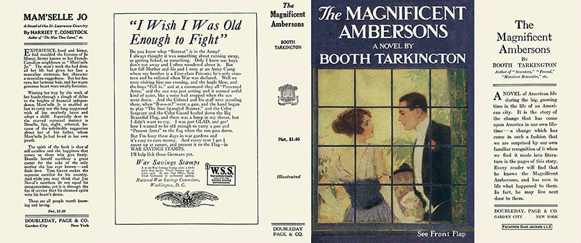 Item #59734 Magnificent Ambersons, The. Booth Tarkington.