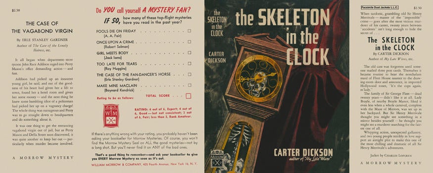 Item #5974 Skeleton in the Clock, The. Carter Dickson