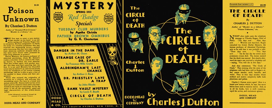 Item #5976 Circle of Death, The. Charles J. Dutton