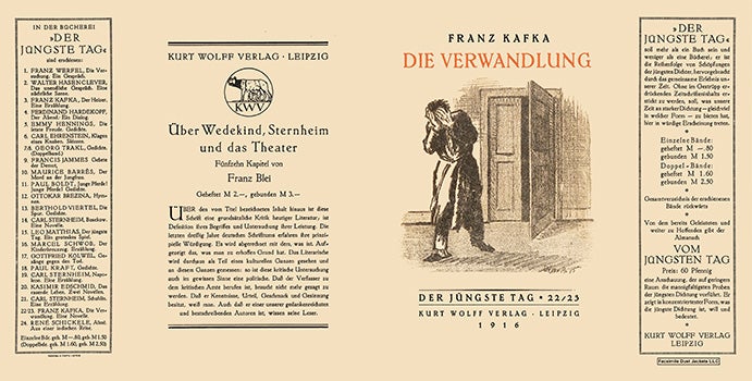 Item #59768 Die Verwandlung. Franz Kafka.