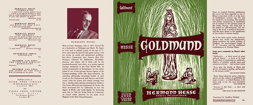 Item #59875 Goldmund. Hermann Hesse