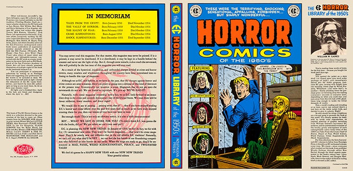 Item #59940 EC Horror Comics of the 1950's. William M. Gaines.