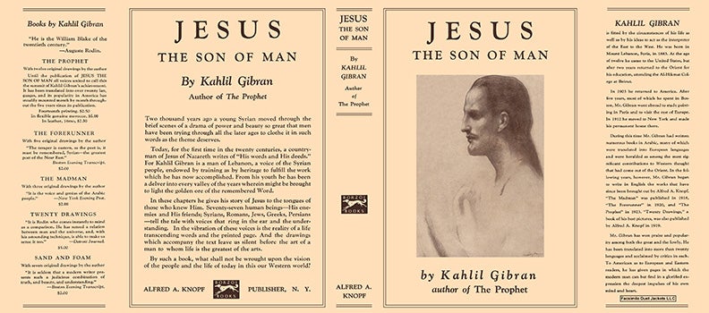 Item #60016 Jesus, The Son of Man. Kahlil Gibran