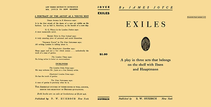 Item #60033 Exiles. James Joyce.