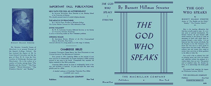 Item #60037 God Who Speaks, The. Burnett Hillman Streeter