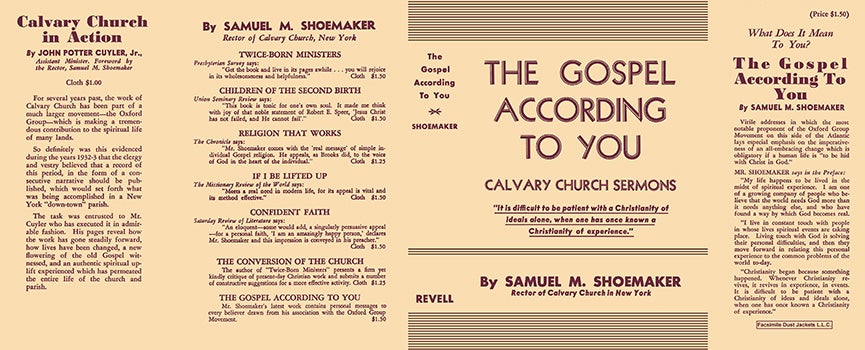 Item #60114 Gospel According to You, The. Samuel M. Shoemaker.