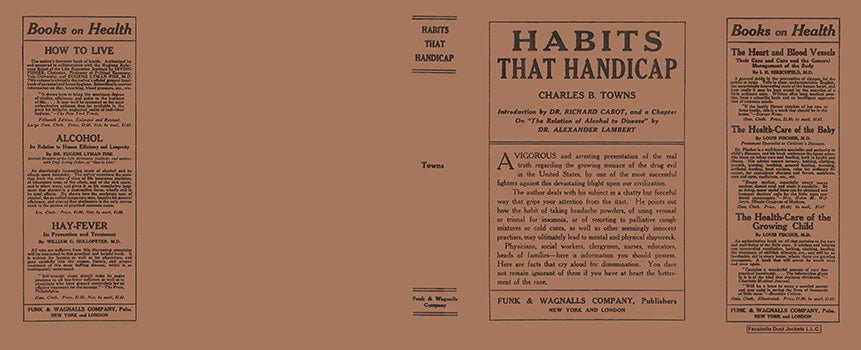 Item #60121 Habits That Handicap. Charles B. Towns.