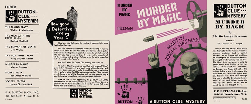 Item #6014 Murder by Magic. Martin Joseph Freeman.