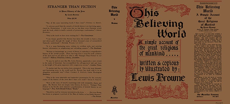 Item #60280 This Believing World. Lewis Browne