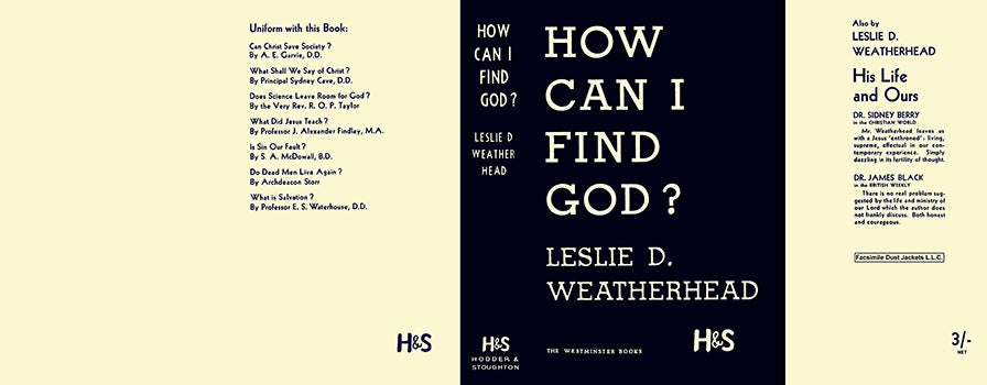 Item #60282 How Can I Find God? Leslie D. Weatherhead.