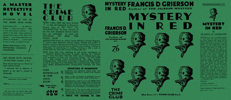 Item #6043 Mystery in Red. Francis D. Grierson