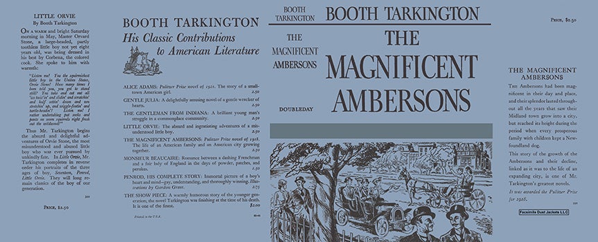 Item #60509 Magnificent Ambersons, The. Booth Tarkington.