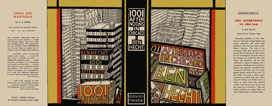 Item #6053 1001 Afternoons in Chicago. Ben Hecht