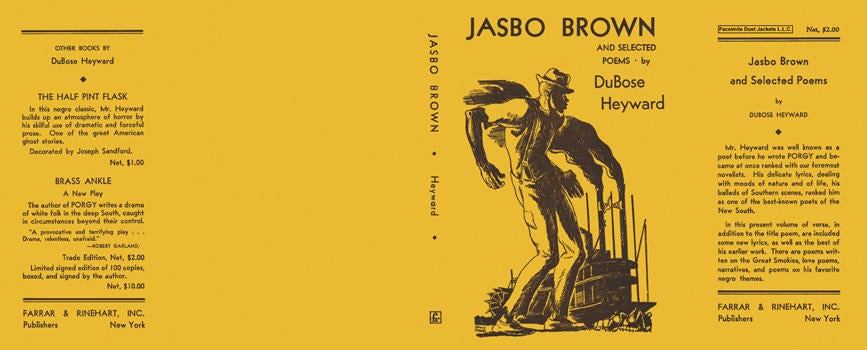 Item #6066 Jasbo Brown and Selected Poems. DuBose Heyward