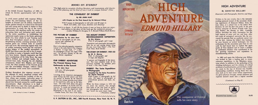 Item #6067 High Adventure. Edmund Hillary
