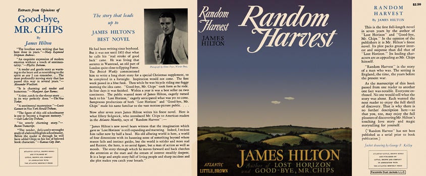 Item #6069 Random Harvest. James Hilton