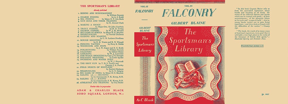Item #60691 Falconry, The Sportsman's Library Volume 15. Gilbert Blaine