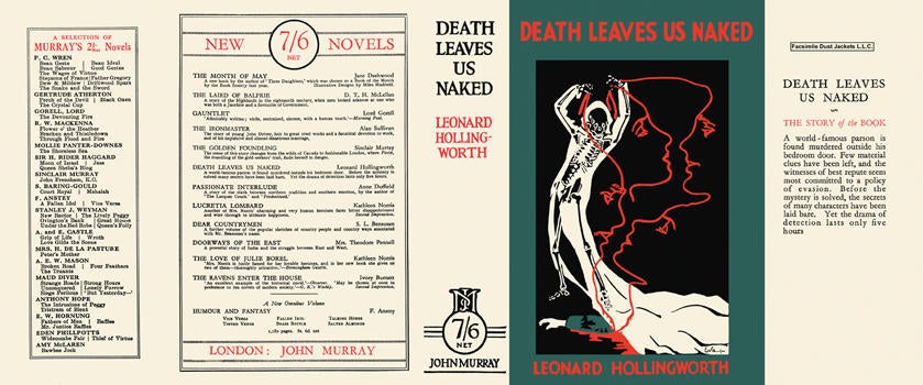 Item #6071 Death Leaves Us Naked. Leonard Hollingworth.