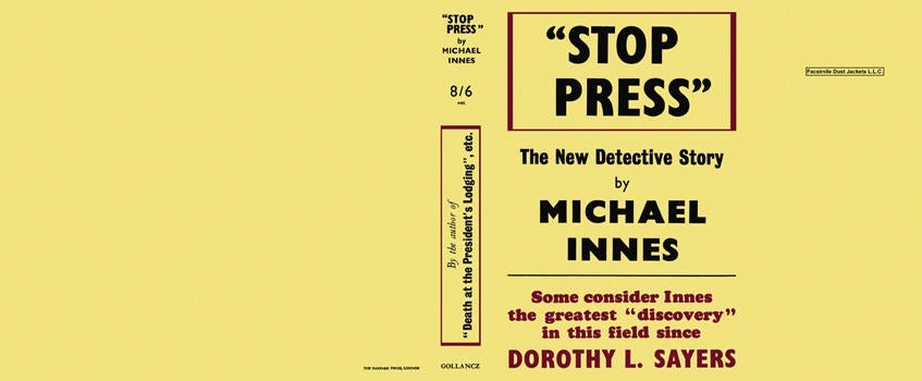 Item #6078 "Stop Press" Michael Innes